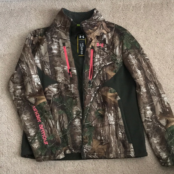 womens under armour camo coat
